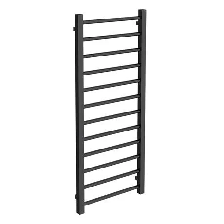 Brooklyn Black Nickel 1200 x 500mm Straight Heated Towel Rail 4 Brooklyn Black Nickel 1200 x 500mm Straight Heated Towel Rail - Image 2