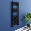 Toreno Black W500 x H1200mm Heated Towel Rail -Cheap Bathroom Heating Store 512 BS np