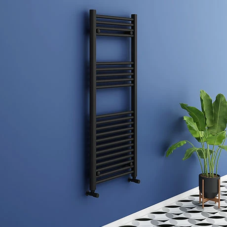 Toreno Black W500 x H1200mm Heated Towel Rail 3 Toreno Black W500 x H1200mm Heated Towel Rail