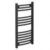Diamond Curved Heated Towel Rail - W400 x H800mm - Anthracite -Cheap Bathroom Heating Store ACT4X800 nw p