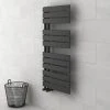Delta Anthracite Designer Heated Towel Rail 1080 x 550mm 2 Delta Anthracite Designer Heated Towel Rail 1080 x 550mm -Cheap Bathroom Heating Store ADR55X1080 prod