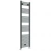 Diamond Heated Towel Rail - 400mm x 1600mm - Anthracite - Straight -Cheap Bathroom Heating Store AFT4X16 prod