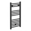Diamond Heated Towel Rail - W400 x H800mm - Anthracite -Cheap Bathroom Heating Store AFT4X800 P1