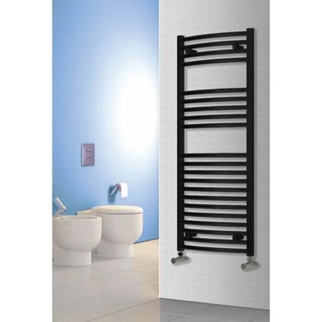 Reina Diva Curved Towel Rail - Black 4 Reina Diva Curved Towel Rail - Black - Image 2