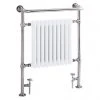Heritage - Clifton Heated Towel Rail with Crosshead Valves - Chrome - AHC73 1 Heritage - Clifton Heated Towel Rail with Crosshead Valves - Chrome - AHC73 -Cheap Bathroom Heating Store AHC73 P