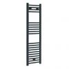 Diamond Heated Towel Rail - W300 x H1200mm - Anthracite - Straight