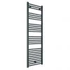 Diamond Heated Towel Rail - W500 x H1600mm - Anthracite - Straight -Cheap Bathroom Heating Store ATR516 p