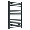 Diamond Curved Heated Towel Rail - W500 x H800mm - Anthracite