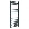Diamond Heated Towel Rail - W600 x H1200mm - Anthracite - Straight -Cheap Bathroom Heating Store ATR612 p