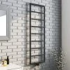 Arezzo Matt Black 1500 x 500 Ladder Heated Towel Rail 1 Arezzo Matt Black 1500 x 500 Ladder Heated Towel Rail -Cheap Bathroom Heating Store AZ15MB p