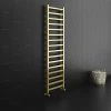 Arezzo Cube Brushed Brass 1600 x 500 Heated Towel Rail -Cheap Bathroom Heating Store AZ165BBSQ N p