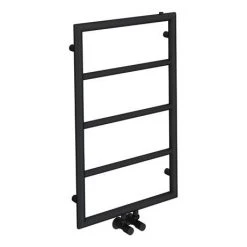 Arezzo Matt Black 800 x 500 Ladder Heated Towel Rail 9 Arezzo Matt Black 800 x 500 Ladder Heated Towel Rail -Cheap Bathroom Heating Store AZ8MB d4 460