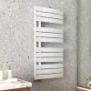 Arezzo Matt White Designer Heated Towel Rail 1080 x 550mm -Cheap Bathroom Heating Store AZMW1855 p