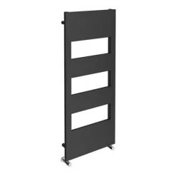 Arezzo Anthracite 1200 x 500 Designer Panel Radiator with Towel Rails -Cheap Bathroom Heating Store AZR12X5A d3 460