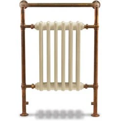 Bampton Traditional Copper 960 x 675mm Heated Towel Radiator