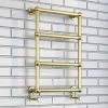 Bloomsbury Traditional Vintage Gold 748 x 498 Wall Mounted Towel Rail -Cheap Bathroom Heating Store BLWMVG n p
