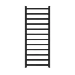 Brooklyn Square 1200 x 500mm Black Nickel Heated Towel Rail -Cheap Bathroom Heating Store BN125TR d2 460