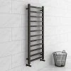 Brooklyn Square 1200 x 500mm Black Nickel Heated Towel Rail 2 Brooklyn Square 1200 x 500mm Black Nickel Heated Towel Rail -Cheap Bathroom Heating Store BN125TR prod