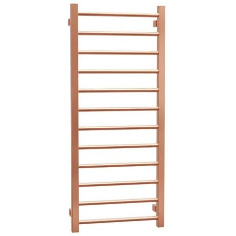 Brooklyn 1200 x 500mm Rose Gold Straight Heated Towel Rail 4 Brooklyn 1200 x 500mm Rose Gold Straight Heated Towel Rail - Image 2