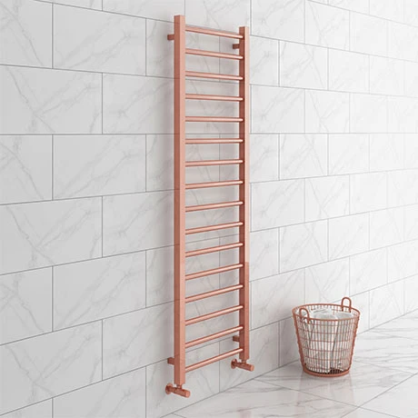 Brooklyn 1600 x 500mm Rose Gold Straight Heated Towel Rail 3 Brooklyn 1600 x 500mm Rose Gold Straight Heated Towel Rail