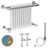 Bromley Traditional Wall Hung Towel Rail Radiator (incl. Valves + Electric Heating Kit)