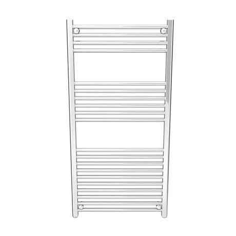 Diamond Heated Towel Rail - 600mm x 1200mm - Chrome - Straight 6 Diamond Heated Towel Rail - 600mm x 1200mm - Chrome - Straight - Image 4