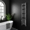 Diamond Heated Towel Rail - 400mm x 1600mm - Chrome - Straight