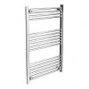 Diamond Heated Towel Rail - W600 x H1000mm - Chrome - Straight -Cheap Bathroom Heating Store COL013 Diamond Heated Towel Rail
