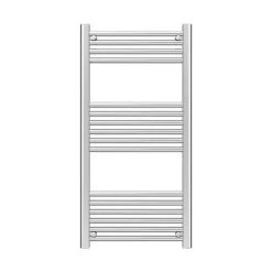 Diamond Heated Towel Rail - W500 x H1000mm - Chrome - Straight -Cheap Bathroom Heating Store COL015 d1 460