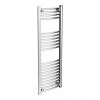 Diamond Curved Heated Towel Rail - W400 x H1200mm - Chrome -Cheap Bathroom Heating Store COL018 Diamond Heated Towel Rail