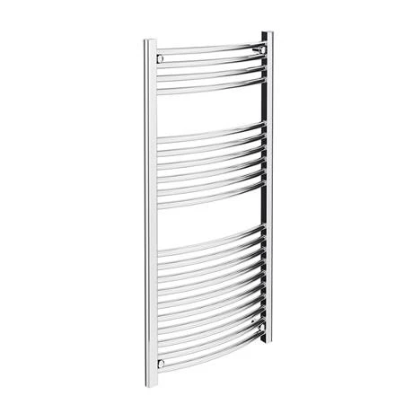 Diamond Curved Heated Towel Rail - 600mm x 1200mm - Chrome 5 Diamond Curved Heated Towel Rail - 600mm x 1200mm - Chrome - Image 3