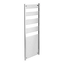 Diamond Heated Towel Rail - W600 x H1800mm - Chrome - Straight