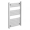 Diamond Curved Heated Towel Rail - W500 x H800mm - Chrome -Cheap Bathroom Heating Store COL028 P1