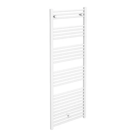 Diamond Heated Towel Rail - W600 x H1600mm - White - Straight 4 Diamond Heated Towel Rail - W600 x H1600mm - White - Straight - Image 2