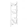 Diamond Heated Towel Rail - W300 x H800mm - White - Straight -Cheap Bathroom Heating Store COL040 n l 670
