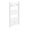 Diamond Heated Towel Rail - W400 x H800mm - White - Straight -Cheap Bathroom Heating Store COL055 P1