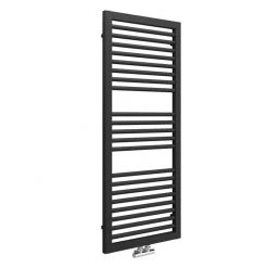 Cruze Designer Heated Towel Rail - Matt Black (1228 x 500mm)