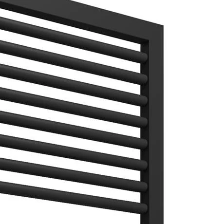 Cruze Designer Heated Towel Rail - Matt Black (1813 x 500mm) 4 Cruze Designer Heated Towel Rail - Matt Black (1813 x 500mm) - Image 2