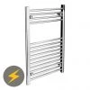 Diamond Electric Heated Towel Rail (500mm x 800mm) -Cheap Bathroom Heating Store Diamond Electric Heated Towel Rail 500 x 800mm n p