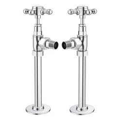 Maine 642 x 720mm Traditional Towel Rail (incl. Valves + Electric Heating Kit) -Cheap Bathroom Heating Store ERD06 EHK DETAIL1 460