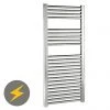 Reina Diva H1600 x W400mm Chrome Flat Electric Towel Rail -Cheap Bathroom Heating Store ES306CF P 17
