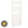 Reina Diva H1200 x W500mm White Curved Electric Towel Rail -Cheap Bathroom Heating Store ES408WC M 4
