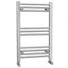 York Flat Heated Towel Rail - W600 x H800mm - Chrome -Cheap Bathroom Heating Store FHTR6 8 p