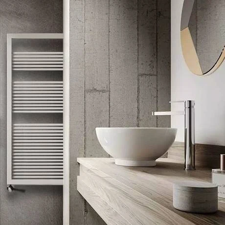 Asquiths Mineral White H1200 x W500mm Round Tube Vertical Radiator - HEA0101 4 Asquiths Mineral White H1200 x W500mm Round Tube Vertical Radiator - HEA0101 - Image 2