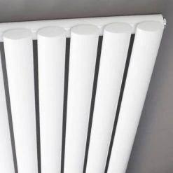 Hudson Reed Revive 600 x 992mm Horizontal Single Panel Radiator - Gloss White - HL339 -Cheap Bathroom Heating Store HL337 D1 460 1