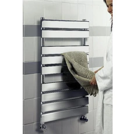 Hudson Reed - Piazza 9 Bar Heated Towel Rail 500 x 950mm - Chrome - HL382 3 Hudson Reed - Piazza 9 Bar Heated Towel Rail 500 x 950mm - Chrome - HL382 - Image 2