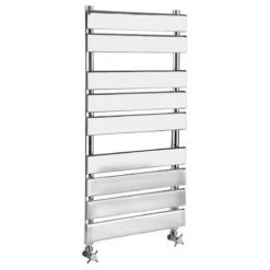 Hudson Reed - Piazza 9 Bar Heated Towel Rail 500 x 950mm - Chrome - HL382