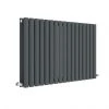 Hudson Reed Revive 600 x 992mm Horizontal Double Panel Radiator - Anthracite - HLA39D -Cheap Bathroom Heating Store HLA39D P