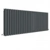 Hudson Reed Revive 600 x 1572mm Horizontal Double Panel Radiator - Anthracite - HLA42D -Cheap Bathroom Heating Store HLA42D P