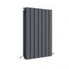 Hudson Reed Sloane 600 x 412mm Horizontal Double Panel Radiator - Anthracite - HLA54D -Cheap Bathroom Heating Store HLA54D P